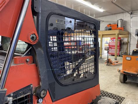 kubota skid steer side window|kubota skid steer window doors.